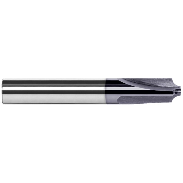 Corner Rounding End Mill - 3 Flute - Flared, 0.0310", Finish - Machining: AlTiN